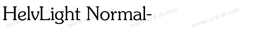 HelvLight Normal字体转换